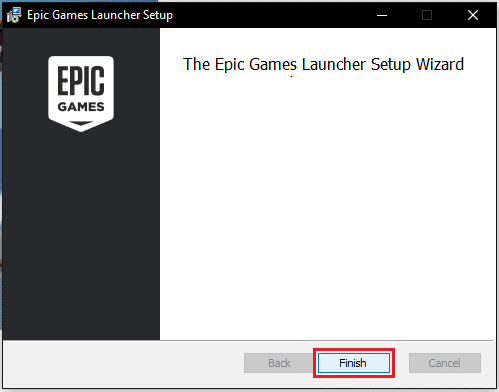 单击完成以安装 Fortnite PC。修复 Fortniteclient-win64-shipping.exe 应用程序错误