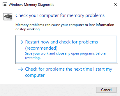 運行 Windows 內存診斷