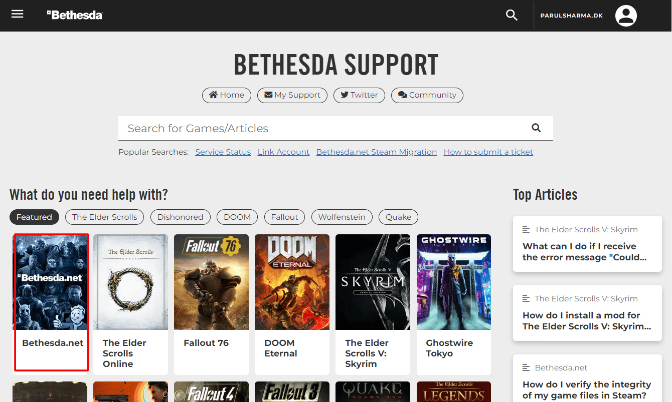 點擊 bethesda.net