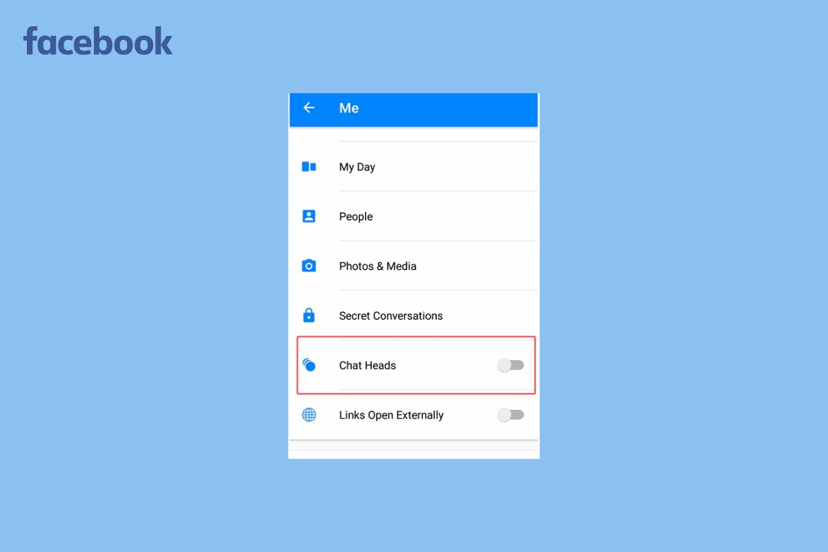 Cara MENGAKTIFKAN/MEMATIKAN Kepala Obrolan di Messenger