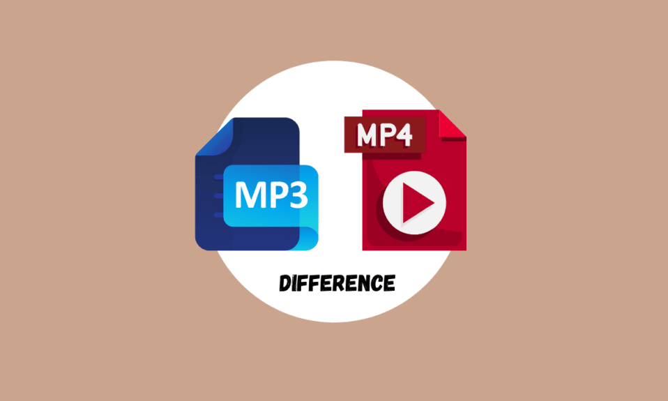 MP3とMP4の違いは何ですか?