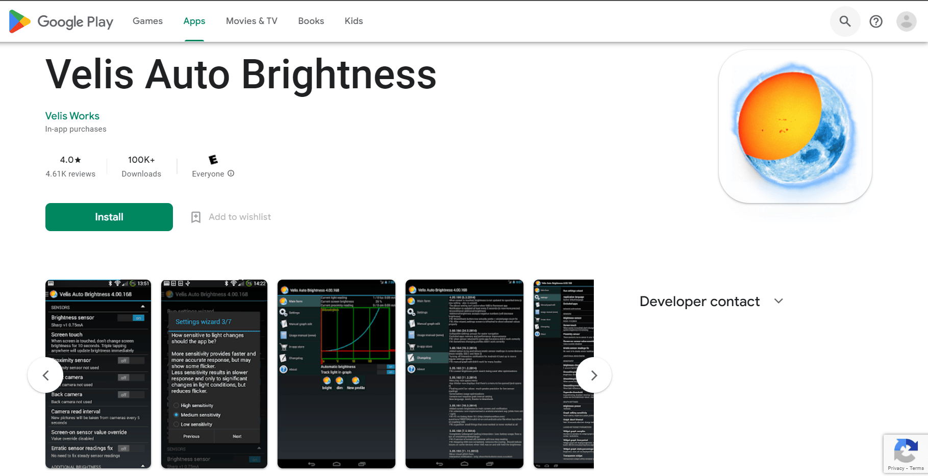 Velis Auto Luminosité | application d'écran plus lumineux pour réduire la luminosité de l'écran
