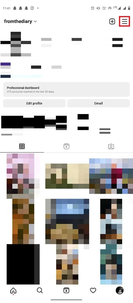znajdź ikonę z trzema liniami. 10 najlepszych sposobów na rozwiązanie problemu z ładowaniem historii na Instagramie