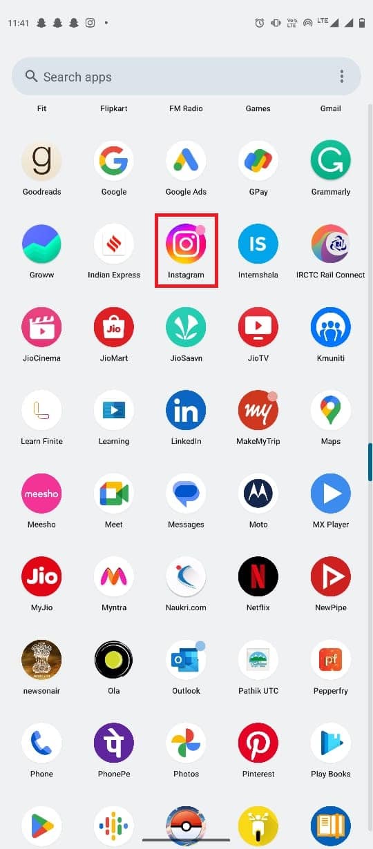 Otwórz Instagram z menu telefonu. 10 najlepszych sposobów na rozwiązanie problemu z ładowaniem historii na Instagramie
