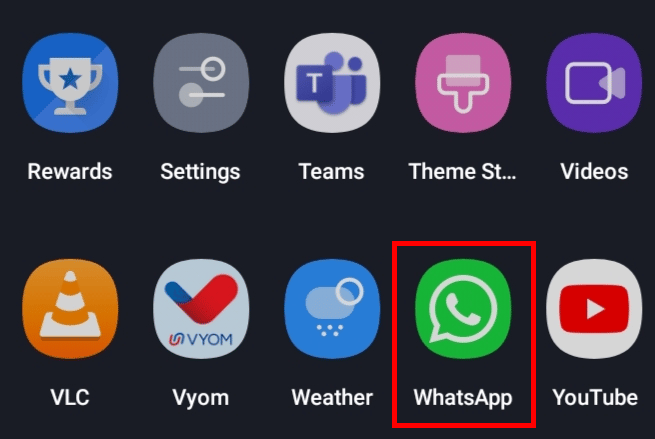 เปิดแอป WhatsApp บนอุปกรณ์ของคุณ
