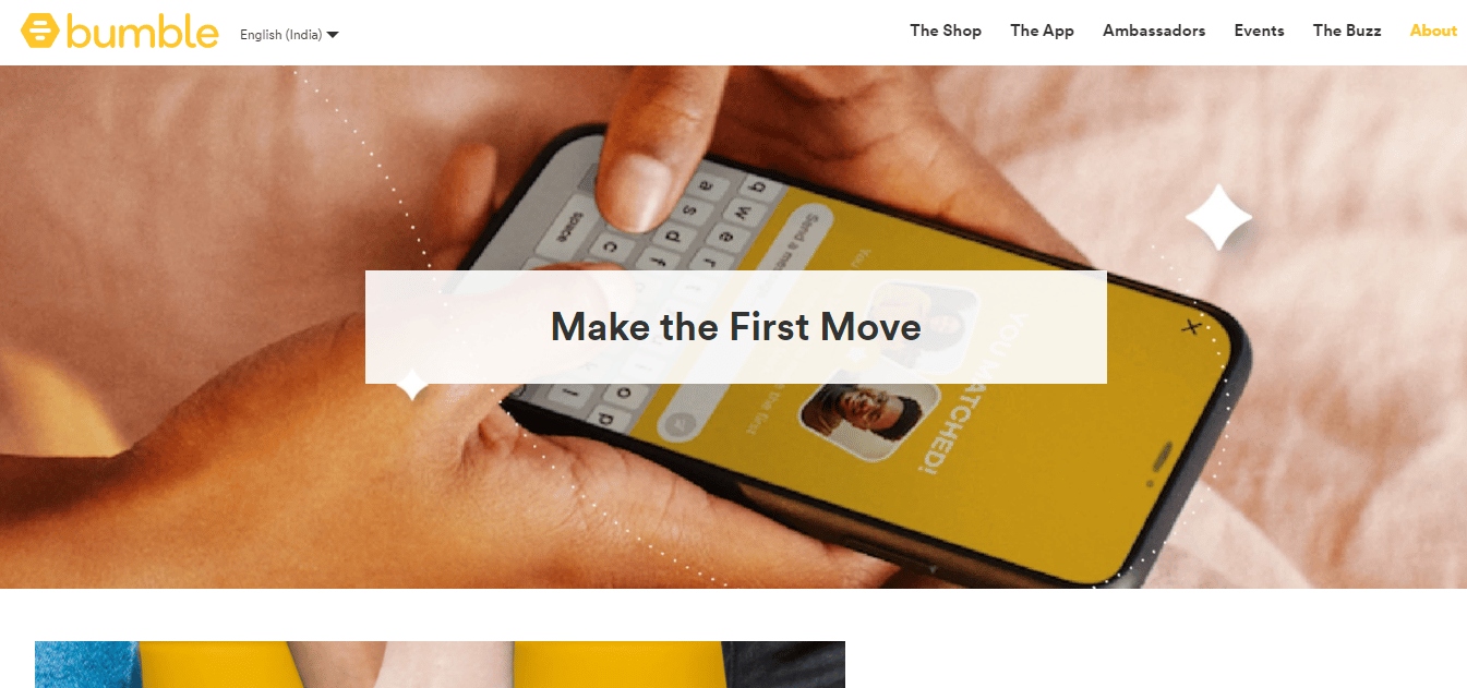 bumble about page