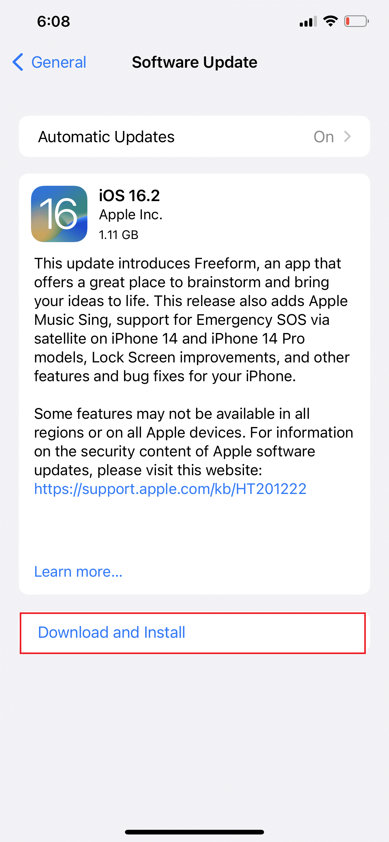 Descărcați și instalați | Sunetul de notificare iOS 15 nu funcționează