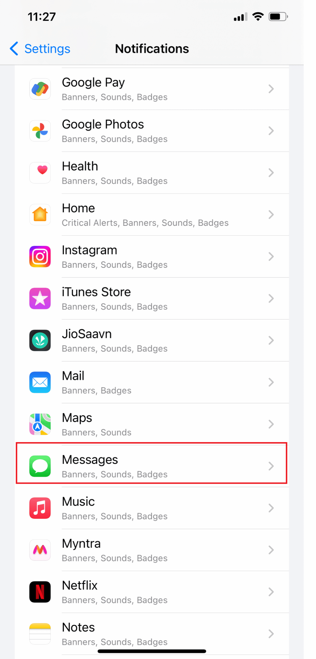 Deschide Setări, apoi selectează Mesaje | De ce notificările mele nu fac sunet pe iPhone
