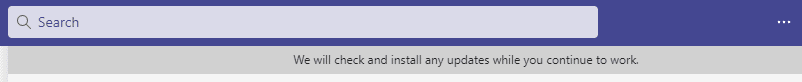 Vous verrez un message Nous vérifierons et installerons toutes les mises à jour pendant que vous continuez à travailler