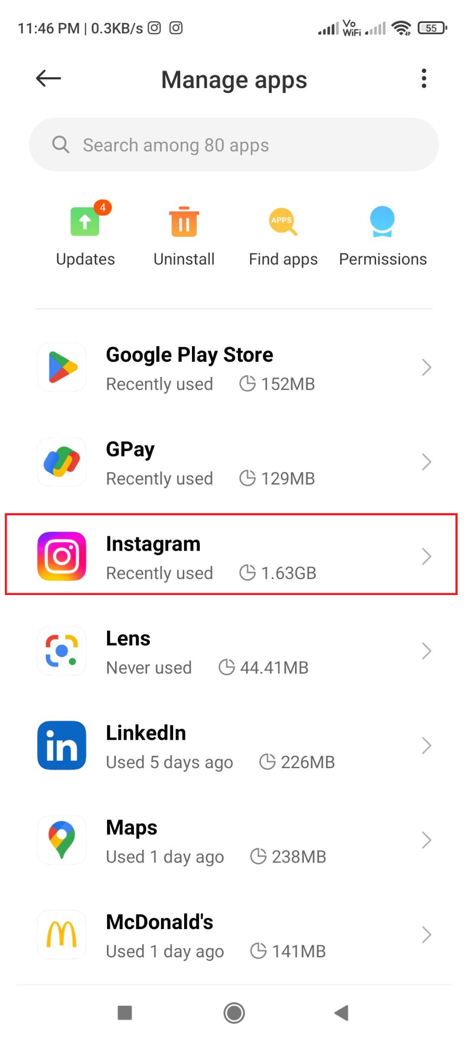 Poruszaj się po Instagramie i dotknij go. | | Jak naprawić czarne zdjęcia na Instagramie