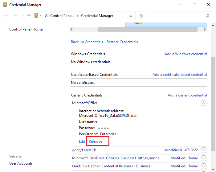cliquez sur l'option Supprimer. Comment résoudre le problème de synchronisation de Microsoft Teams