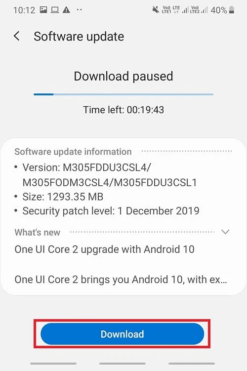 Aktualisieren Sie Ihr Android-Gerät. So beheben Sie, dass AOL Mail unter Android und iOS nicht funktioniert