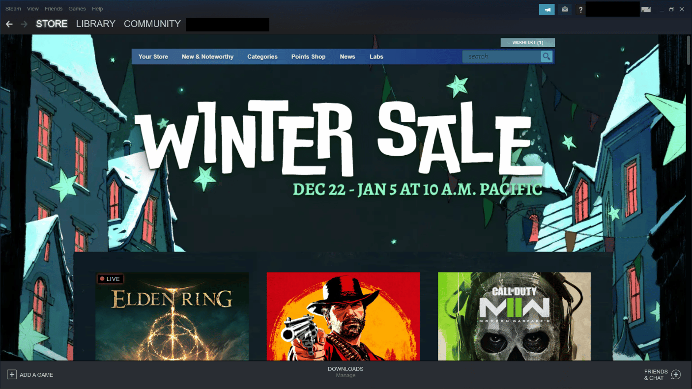เปิดแอป Steam