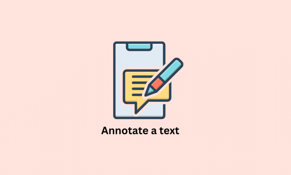 Cum se adnotă un text