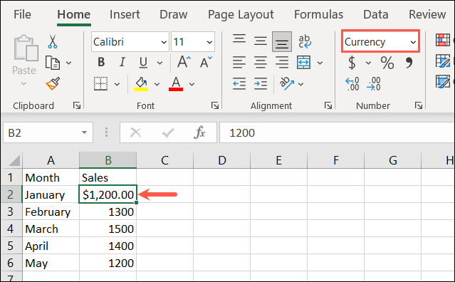 Формат валюты в Excel