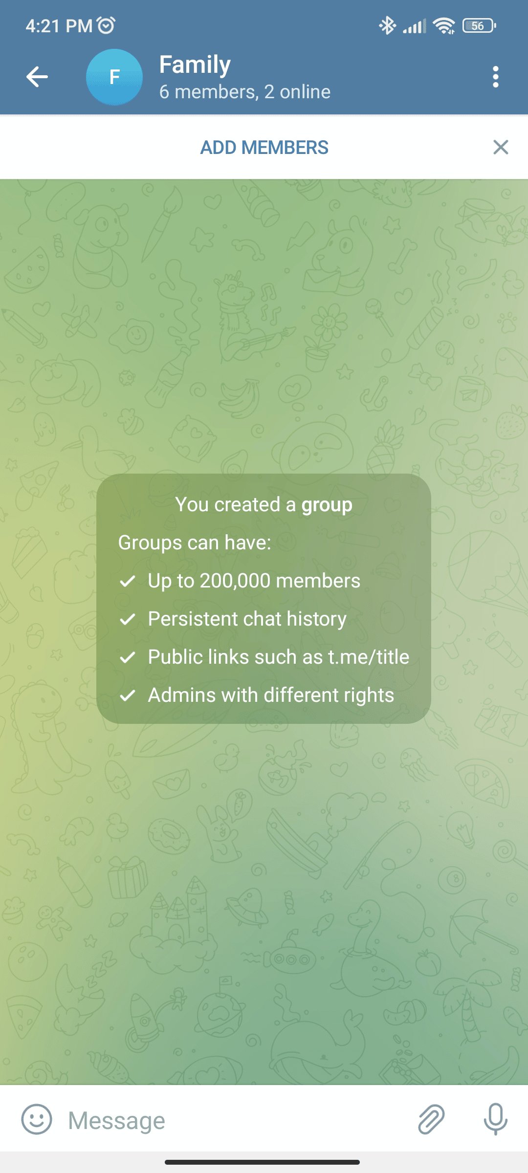 打开您要删除成员的 Telegram 组