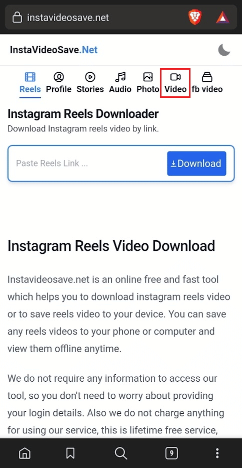 Tocca la scheda Video | Come salvare musica su Instagram