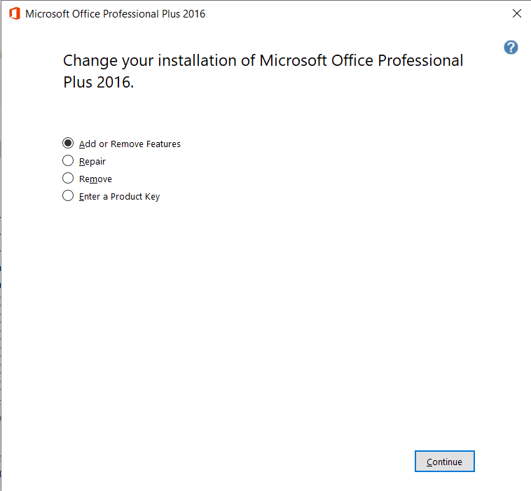 选择修复选项以打开修复向导窗口。修复 Office 365 错误 70003：您的组织已删除此设备