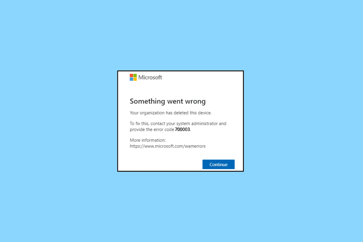 修复 Office 365 错误 70003：您的组织已删除此设备