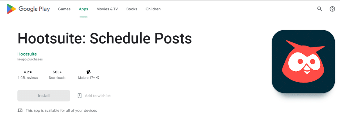 Hootsuite。前 20 名最佳免費 Instagram Post Planner 應用程序