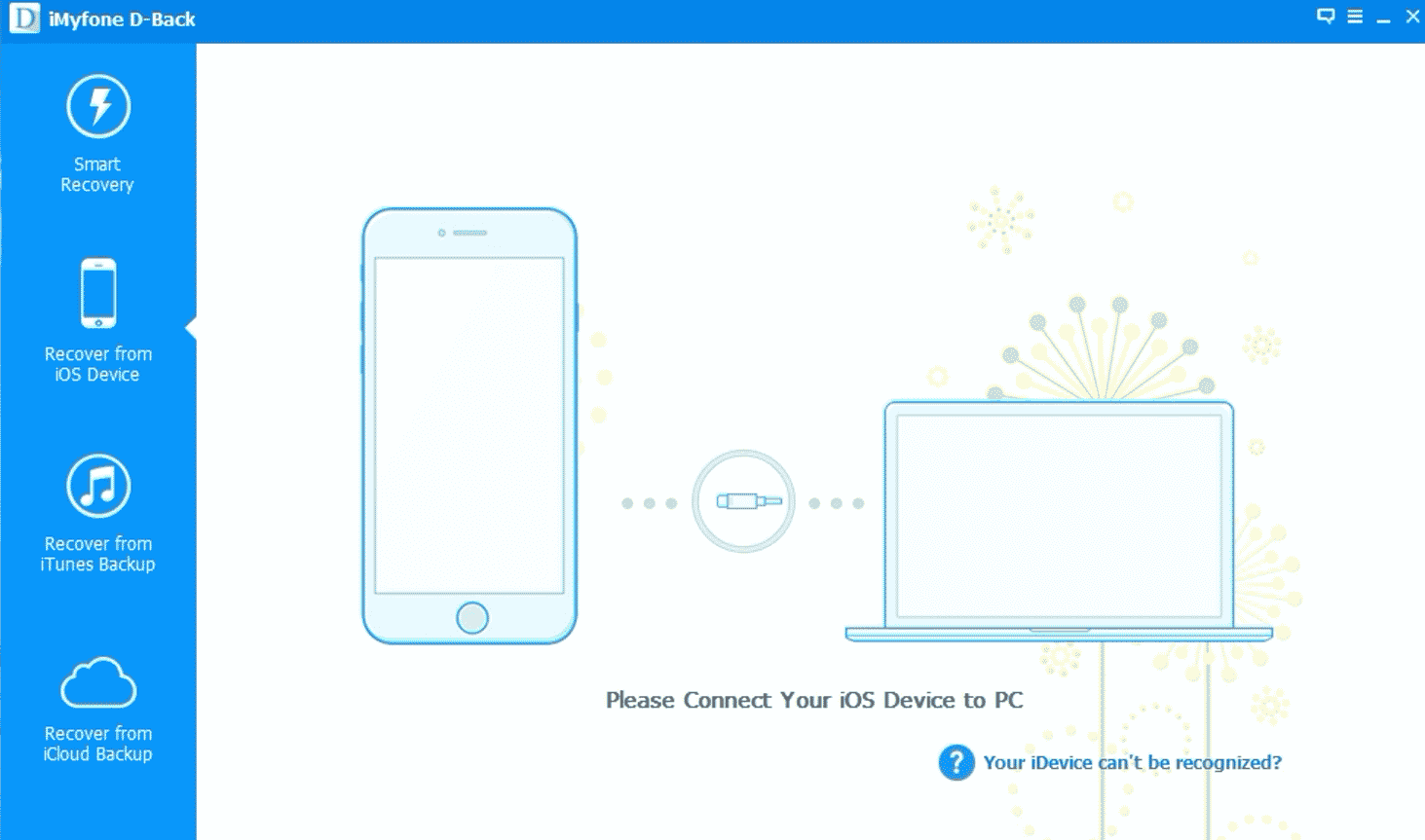 將您的 iPhone 連接到 PC |如何在 iPhone 11 上找回已刪除的短信