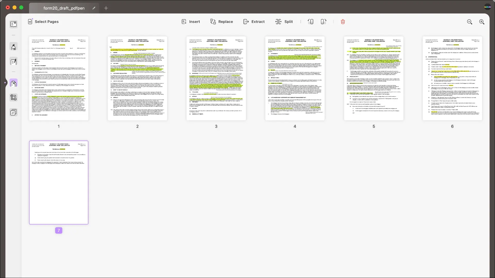 Organize um documento PDF com UPDF para Mac