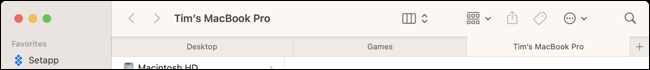 Verwenden Sie Finder-Tabs, um die Dinge sauber und ordentlich zu halten