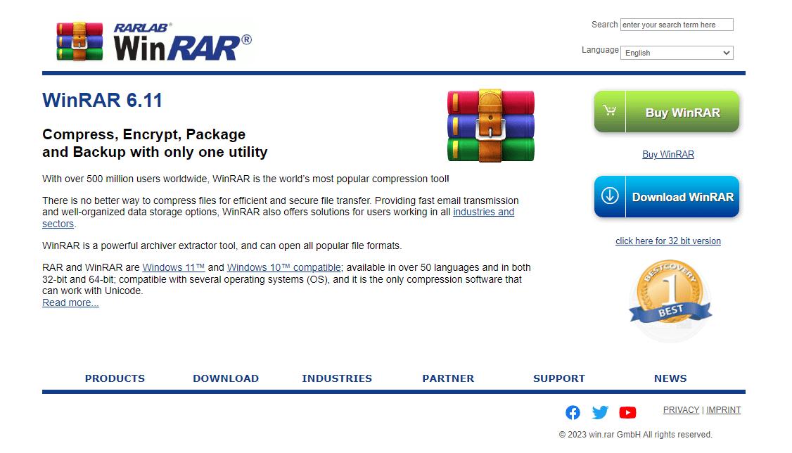 Offizielle WinRAR-Website. Was ist eine GZ-Datei und wie entpacken Sie sie?
