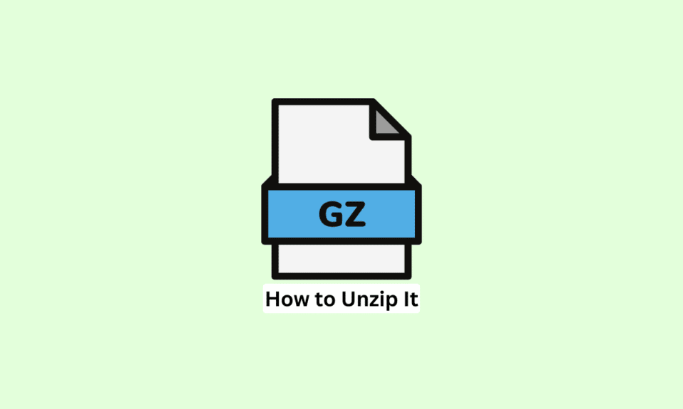 Was ist eine GZ-Datei und wie entpacken Sie sie?