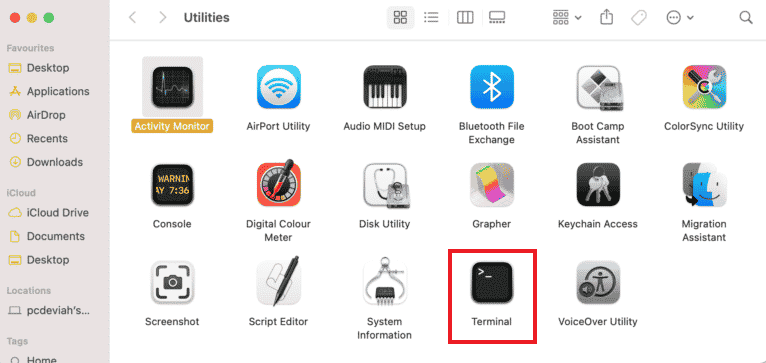Klicken Sie im Menü „Mac-Dienstprogramme“ auf „Terminal“. Was ist eine GZ-Datei und wie entpacken Sie sie?