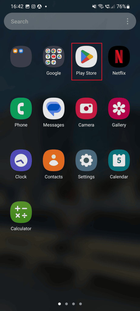 Öffnen Sie den Google Play Store