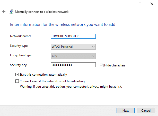 yeni WiFi bağlantısını kurun