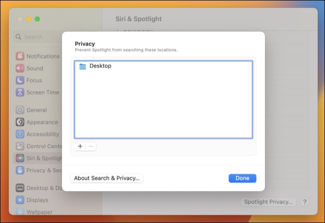 Limite os resultados da pesquisa do Spotlight excluindo pastas