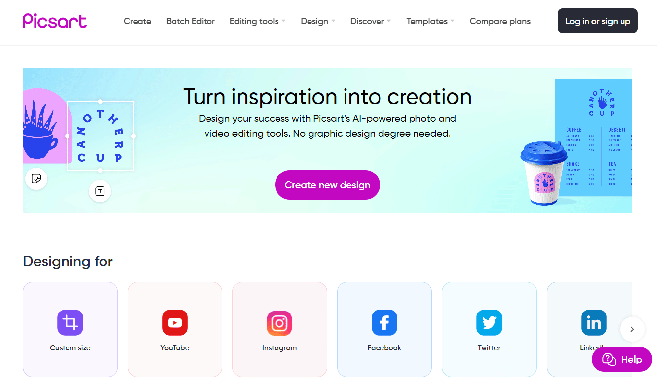 Site Web Picsart