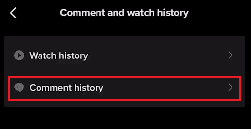 Stuknij w Historia komentarzy