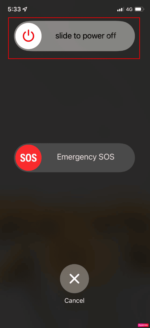 kapatmak için kaydırın düğmesi | iPhone ekranının titremesini ve yanıt vermemesini düzeltin