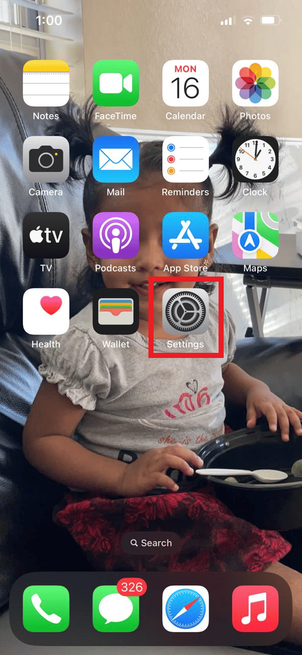 افتح الإعدادات على جهاز iPhone الخاص بك.