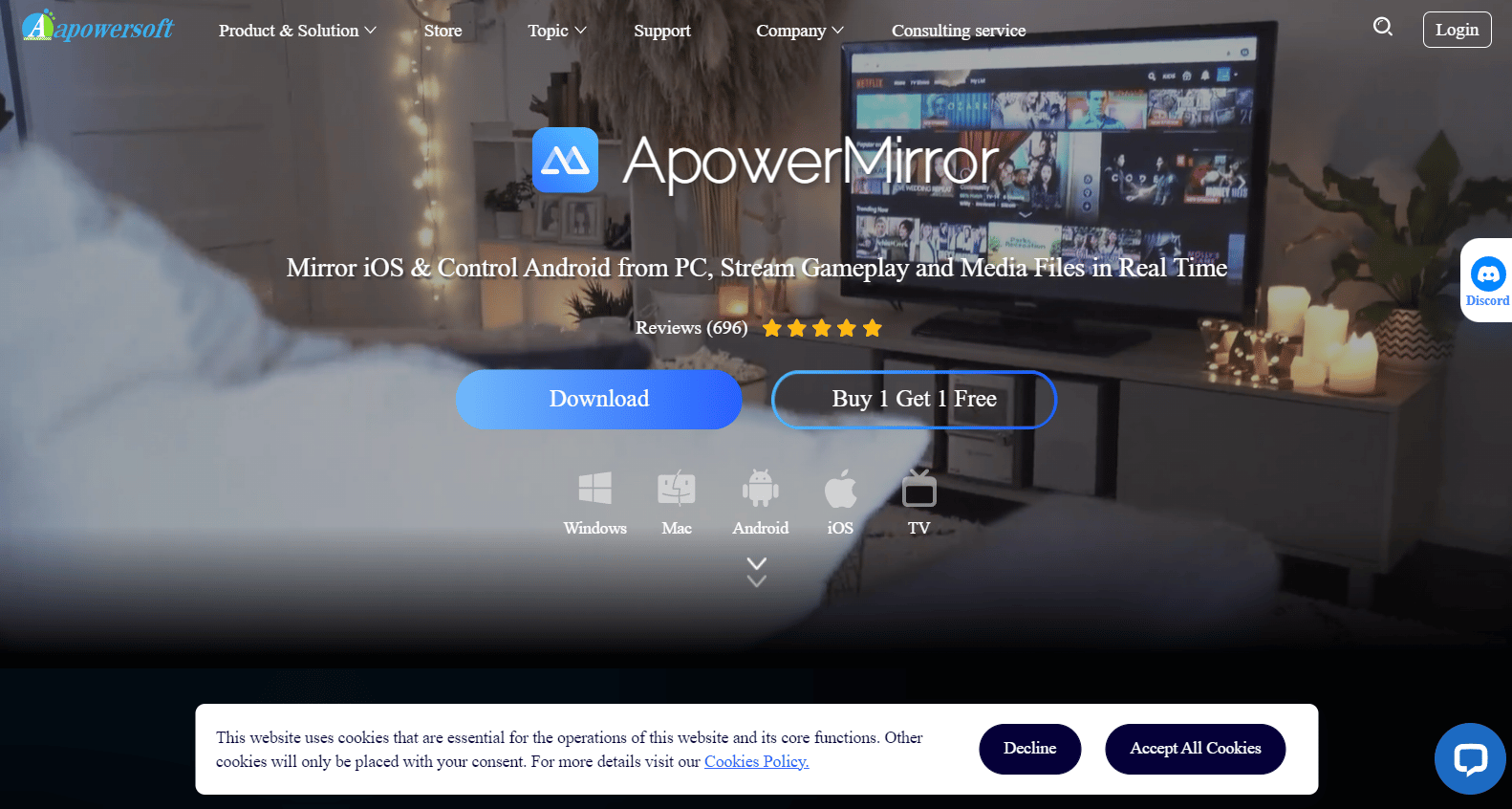 ApowerMirror | App di mirroring gratuita per iPhone su TV