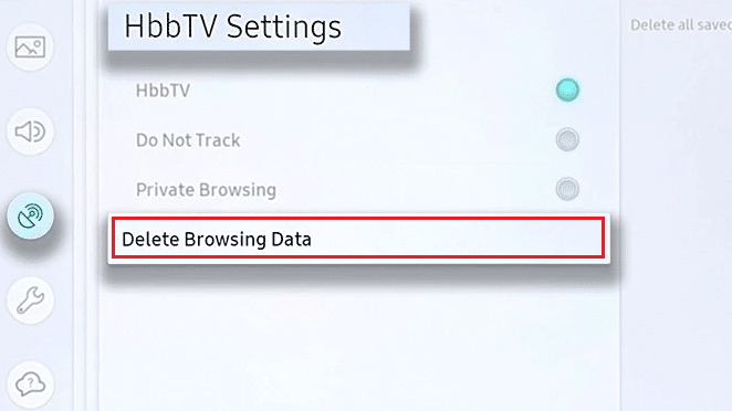 HbbTV 설정