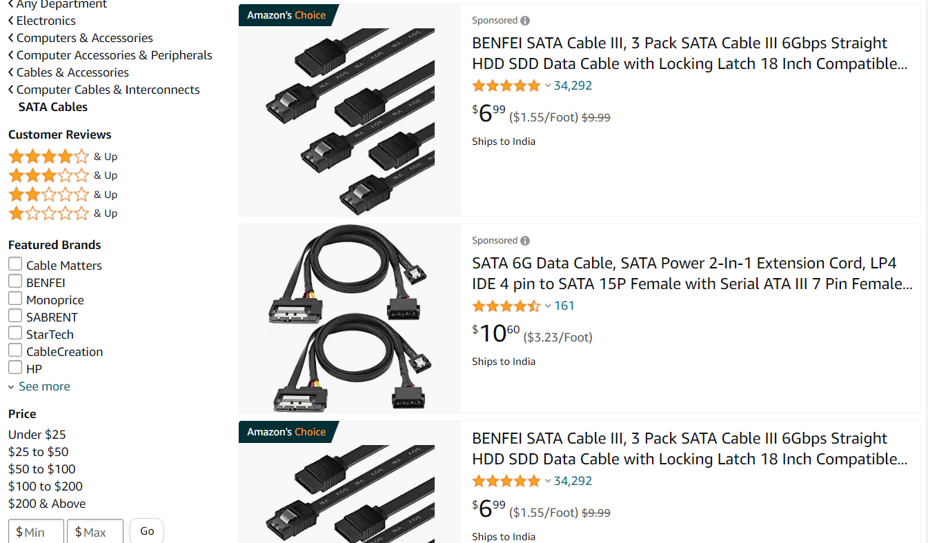 Kabel SATA