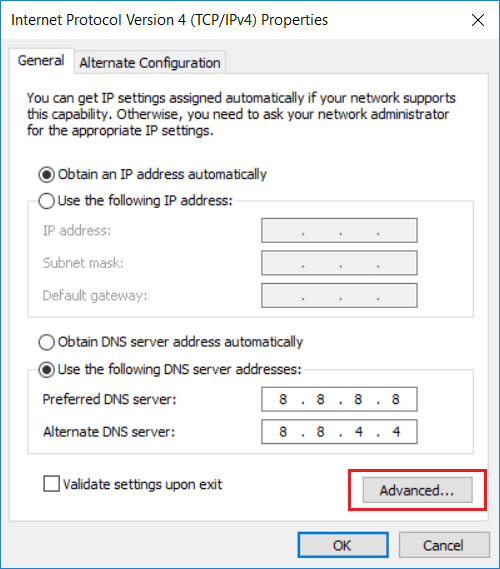 DNS-Einstellungen aktualisieren