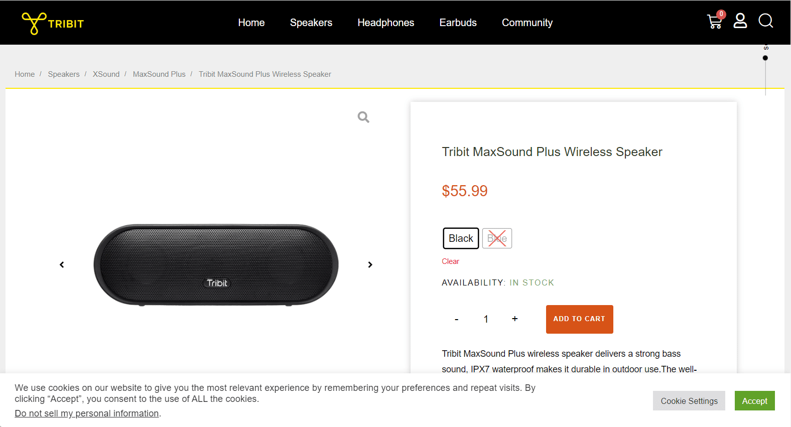 Tribit MaxSound Plus