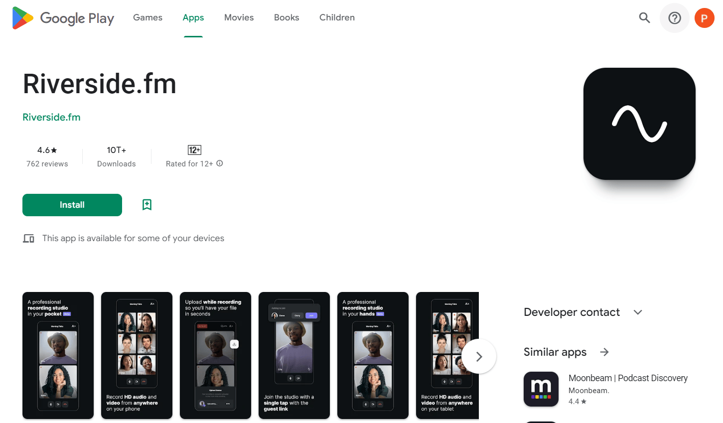riverside.fm playstore