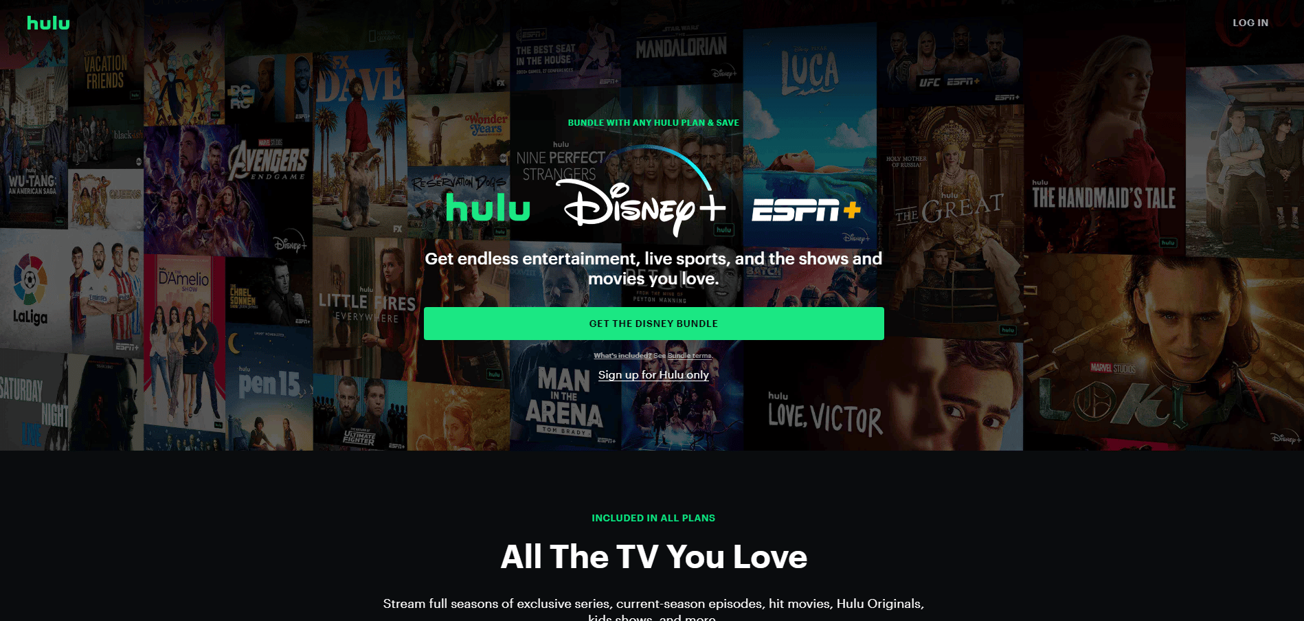 Accesați site-ul web Hulu pe un browser