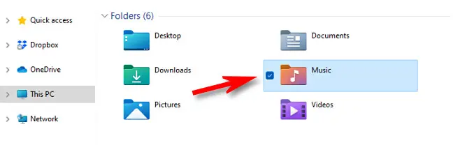 Windows 11 文件资源管理器中的文件选择复选标记示例。