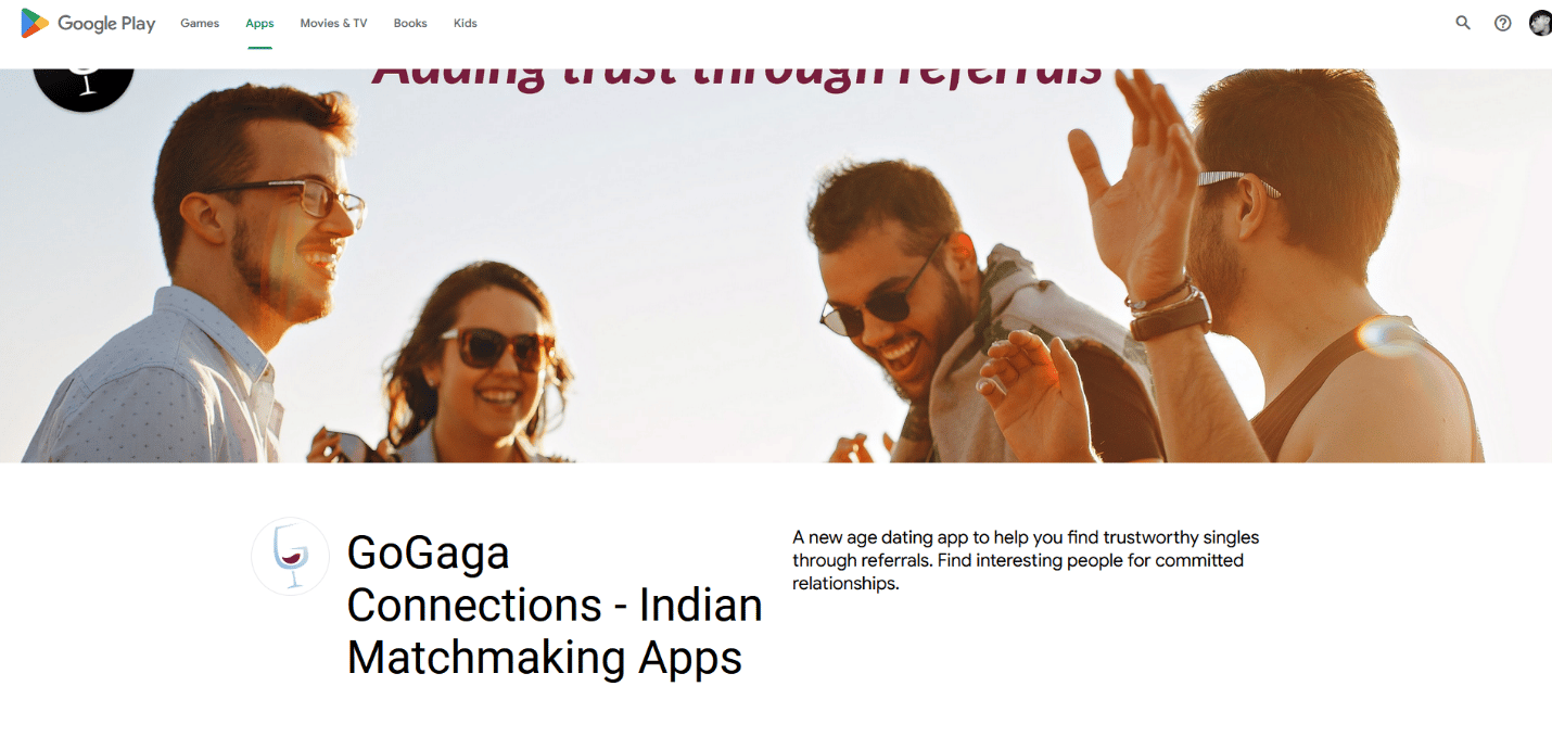 Pagina GoGaga Play Store