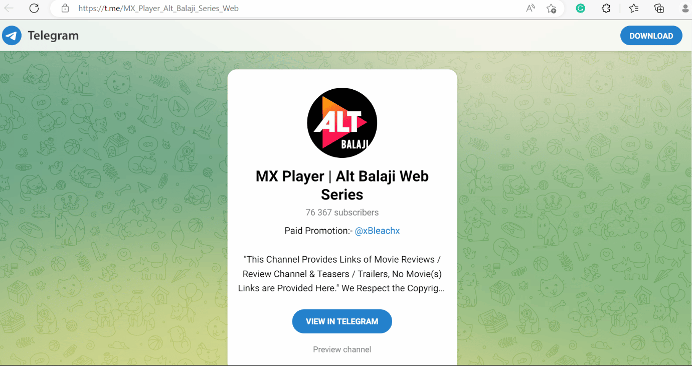 เว็บซีรีส์ MX Player Alt balaji
