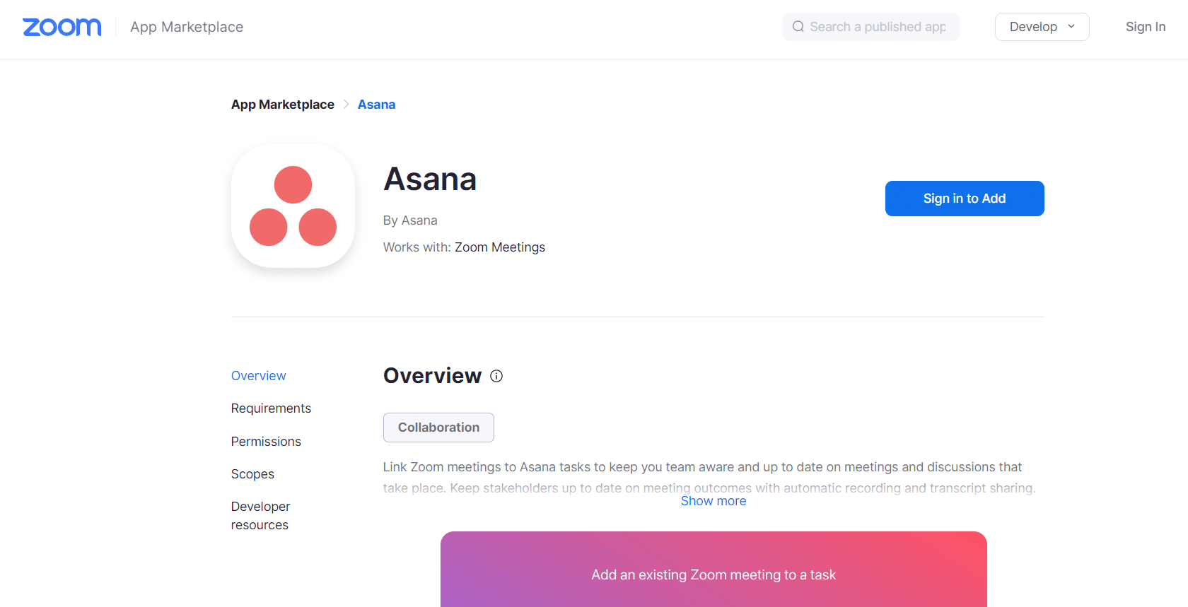 Site officiel d'Asana