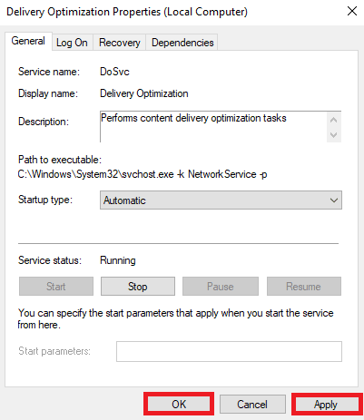 haga clic en Aplicar y luego en Aceptar para guardar los cambios. 9 formas de arreglar el error de instalación de Xbox Game Pass 0x800700e9 en PC