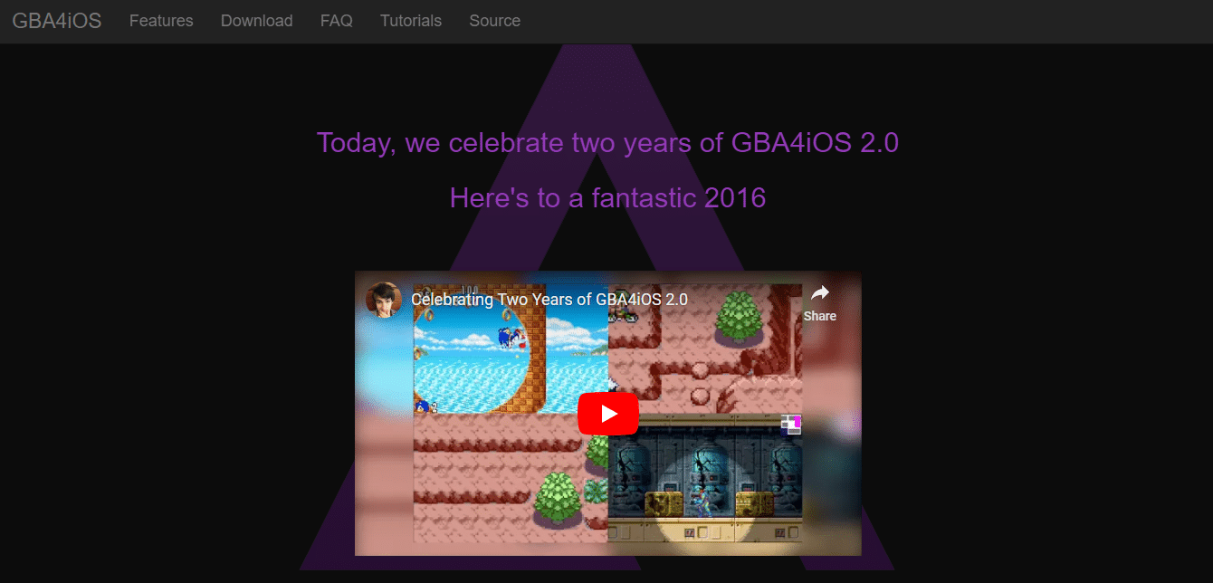 ゲームボーイアドバンスのホームページ